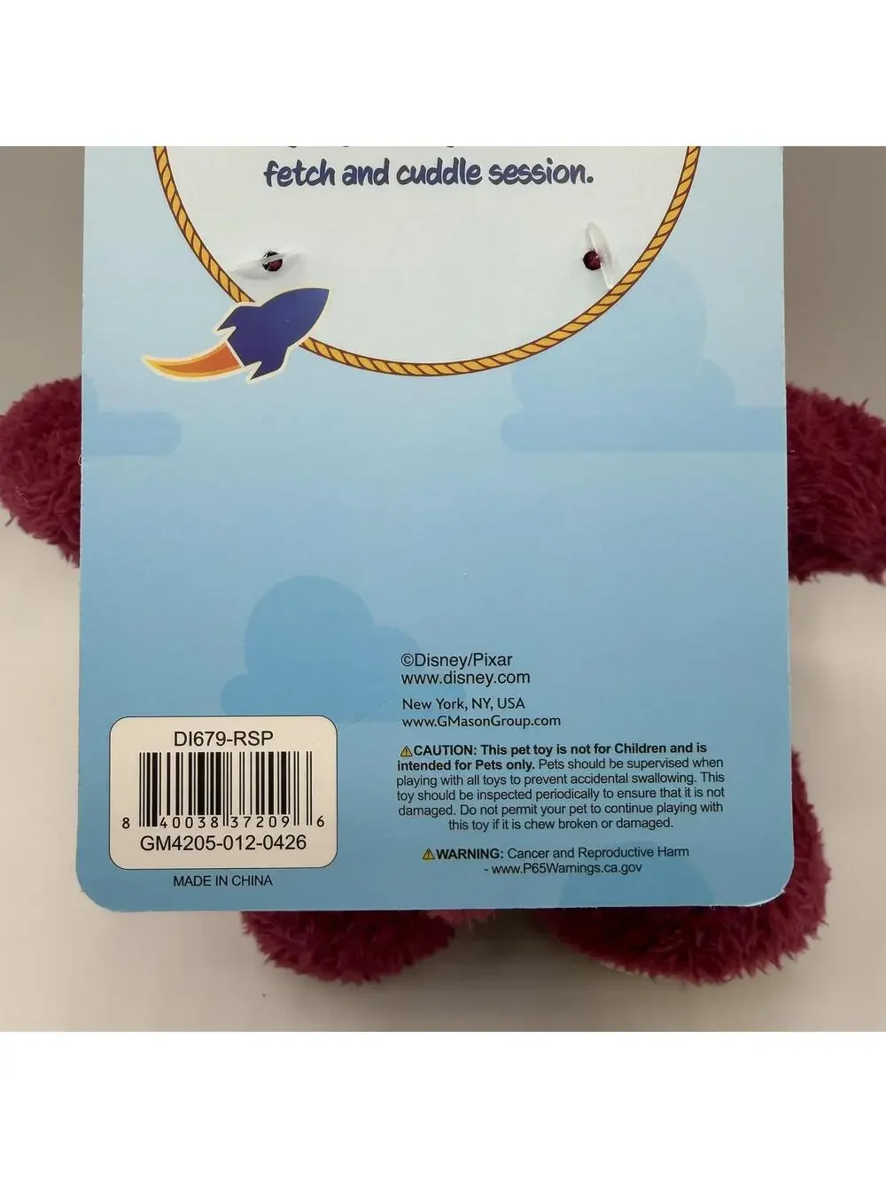 Dog Toy Squeaker Plush Disney Pixar Toy Story Lotso Huggin Bear Squeaky NEW
